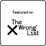 The Wrong List badge — Light